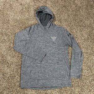 Under Armour Project Rock Mens M Gray 2.0 Tech Gym Bodybuilding Heatgear